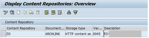 ABAP display content repository 4 a