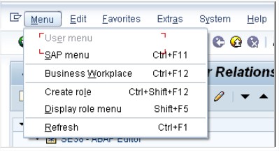 ABAP-Barra-de-menu-SAP