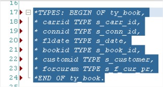 ABAP-Comentar-lineas-seleccionadas