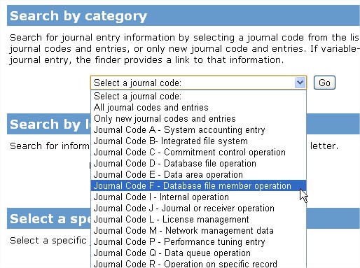AS400-infocenter-journal-entry-information-finder-filtro-categoria