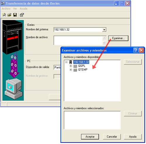 AS400-LIBL-default-transferencia