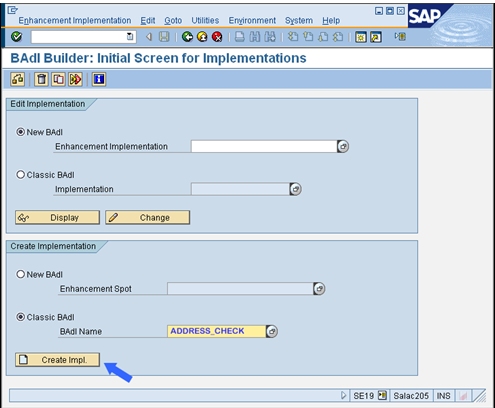 ABAP-badis-crear-implementacion